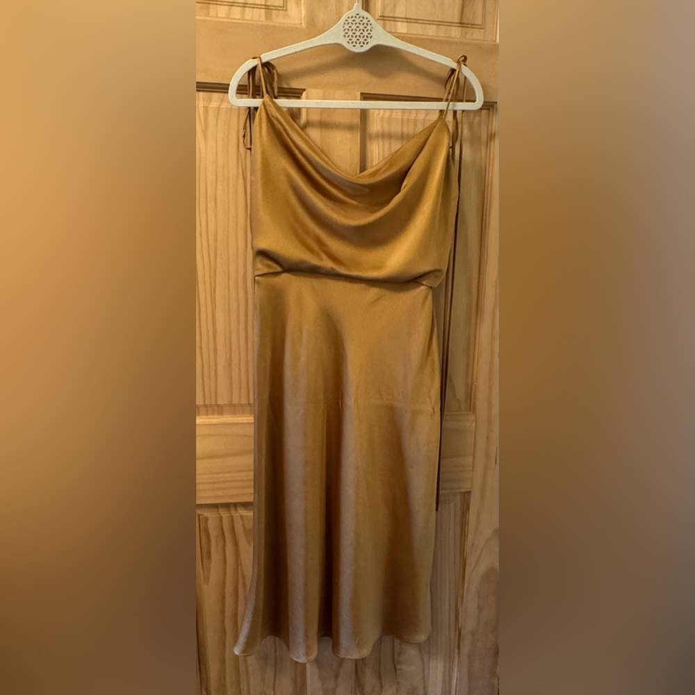 Jenny Yoo Kat Marigold Midi Bridesmaid Dress